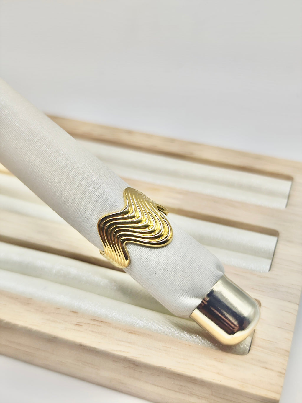 Anillo Olas – Dorado y Plateado