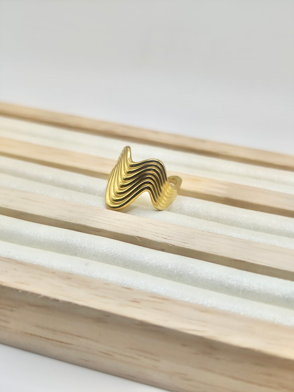 Anillo Olas – Dorado y Plateado