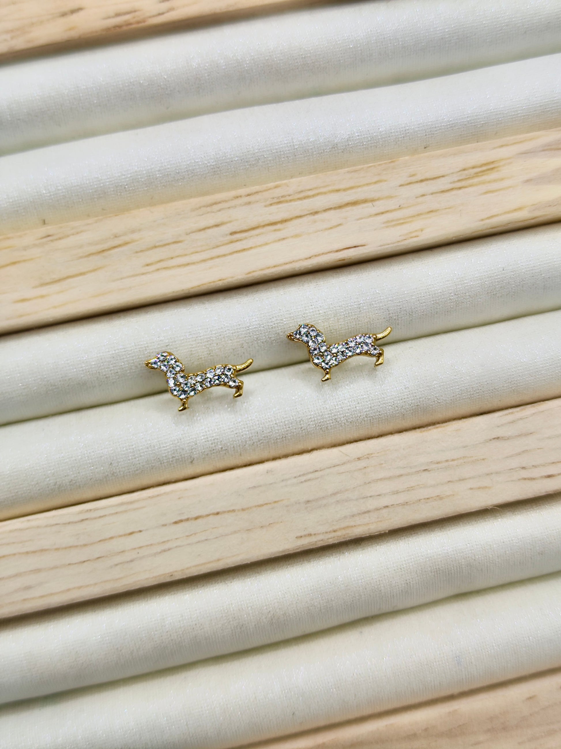 Pendientes Dachshund Gold