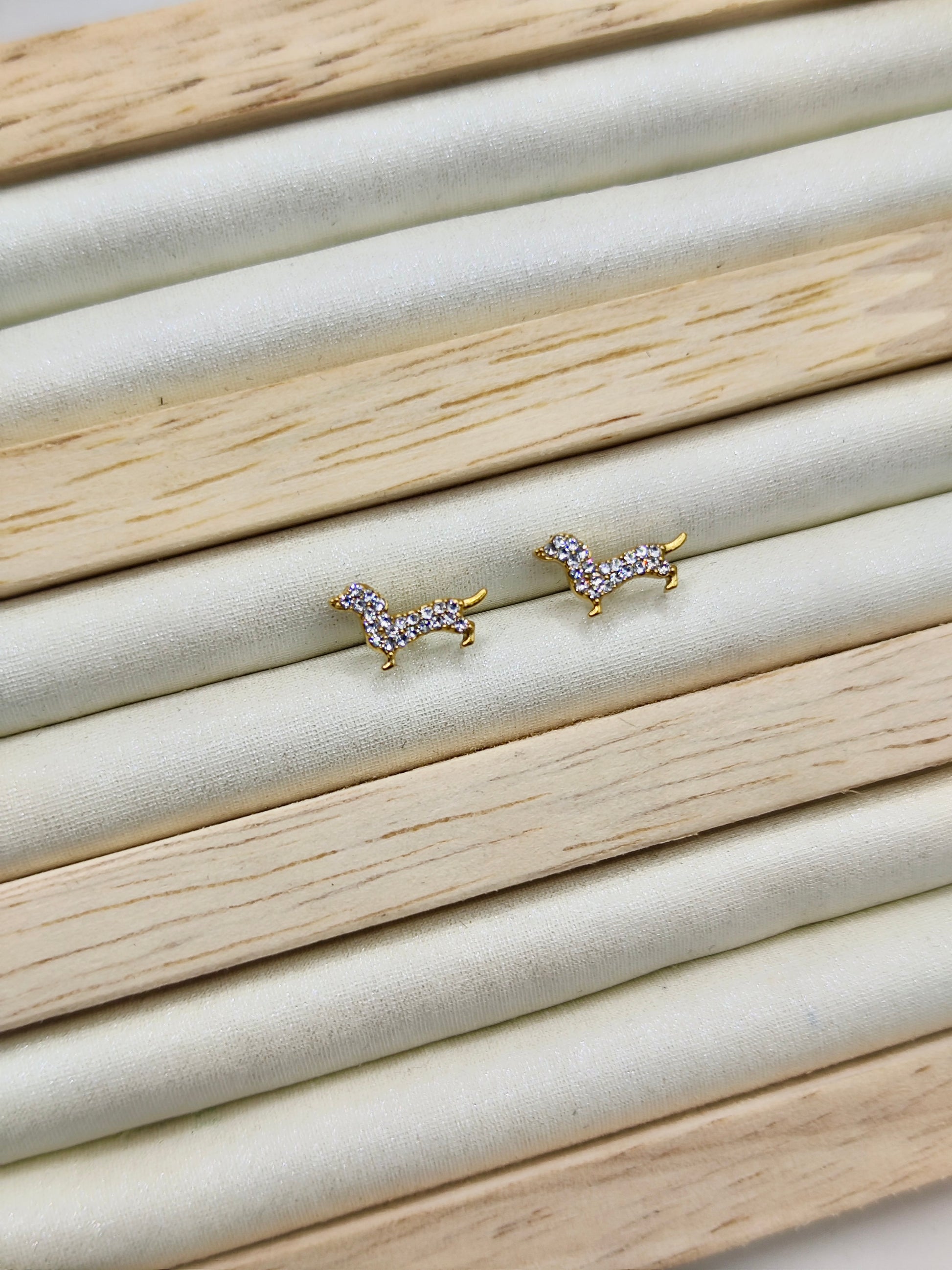 Pendientes Dachshund Gold