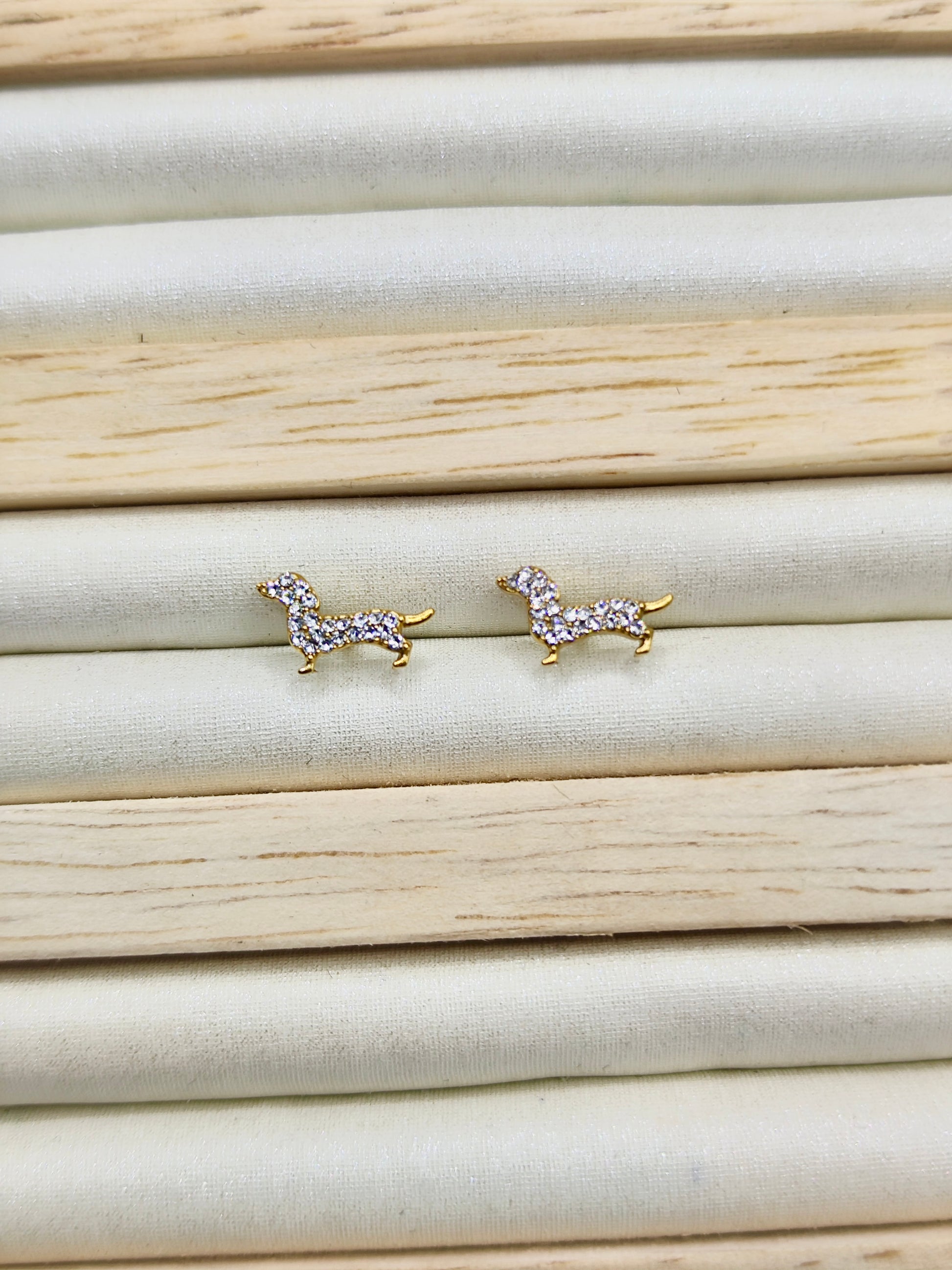 Pendientes Dachshund Gold