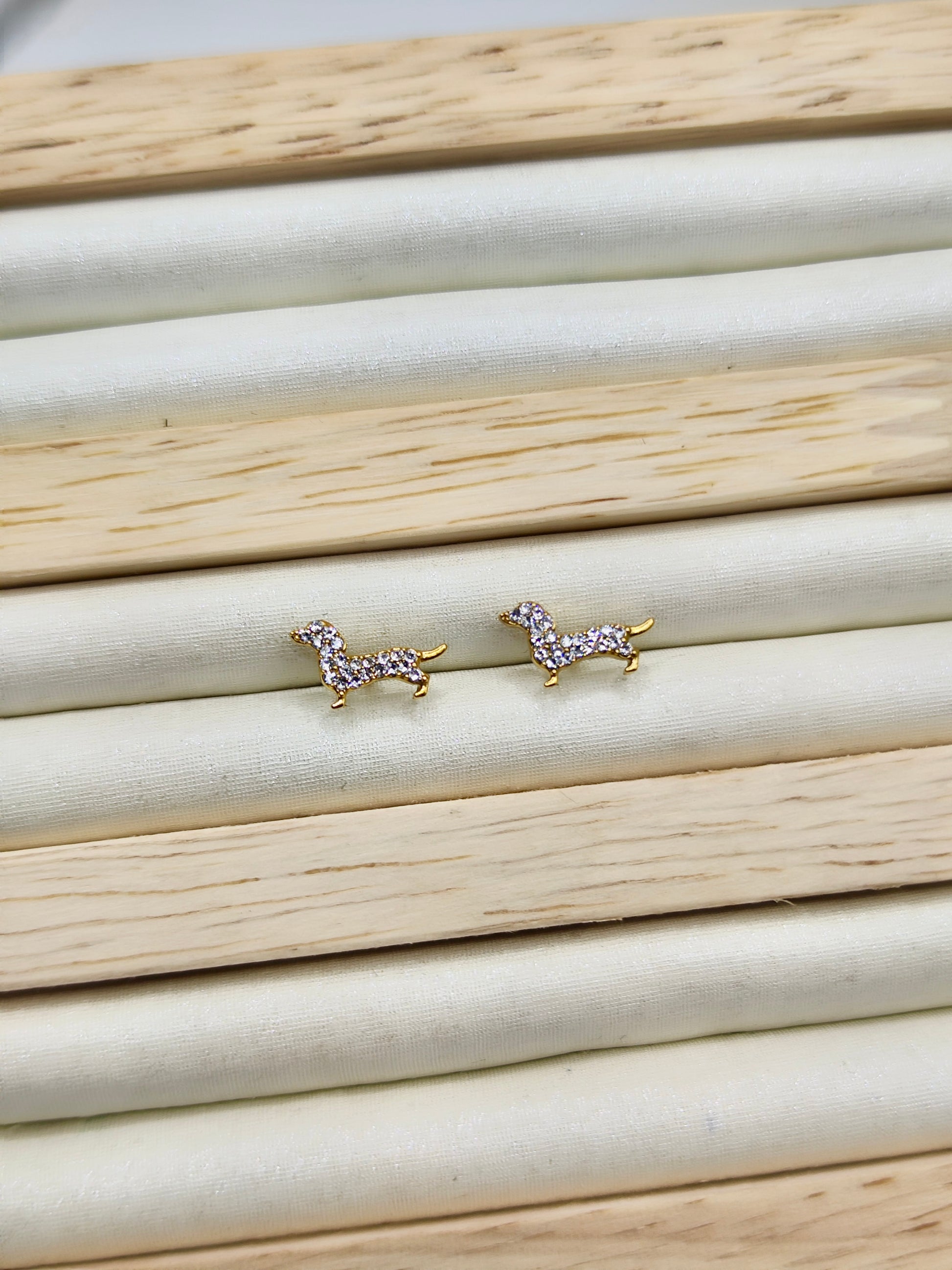 Pendientes Dachshund Gold