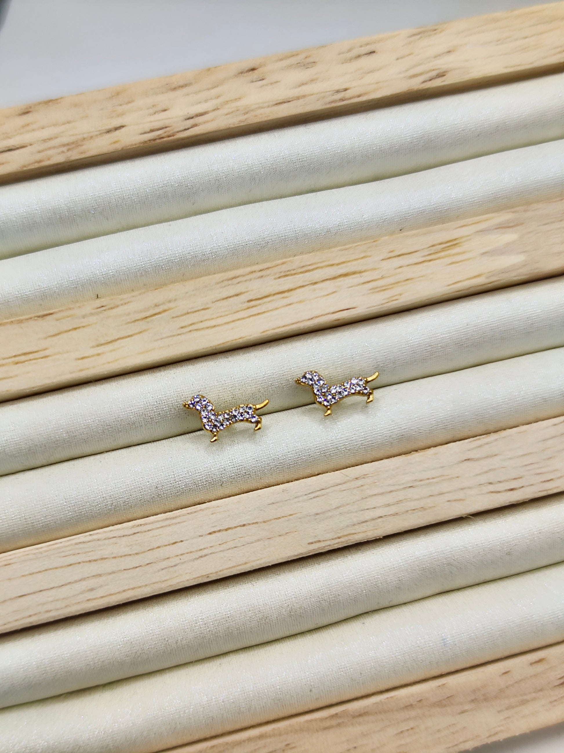 Pendientes Dachshund Gold