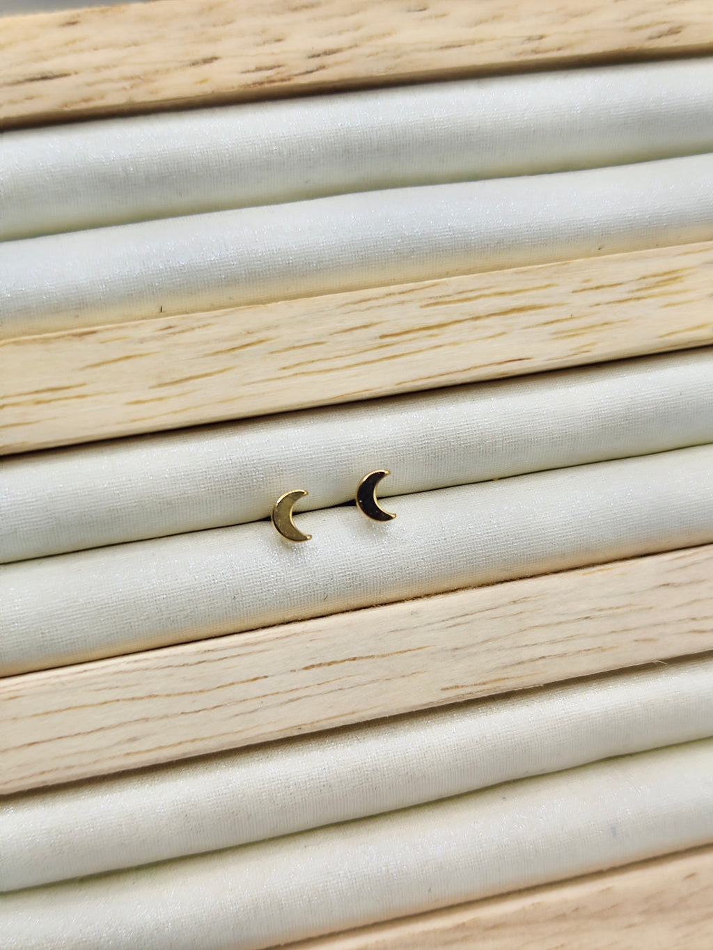 Pendientes Luna en Acero Inoxidable