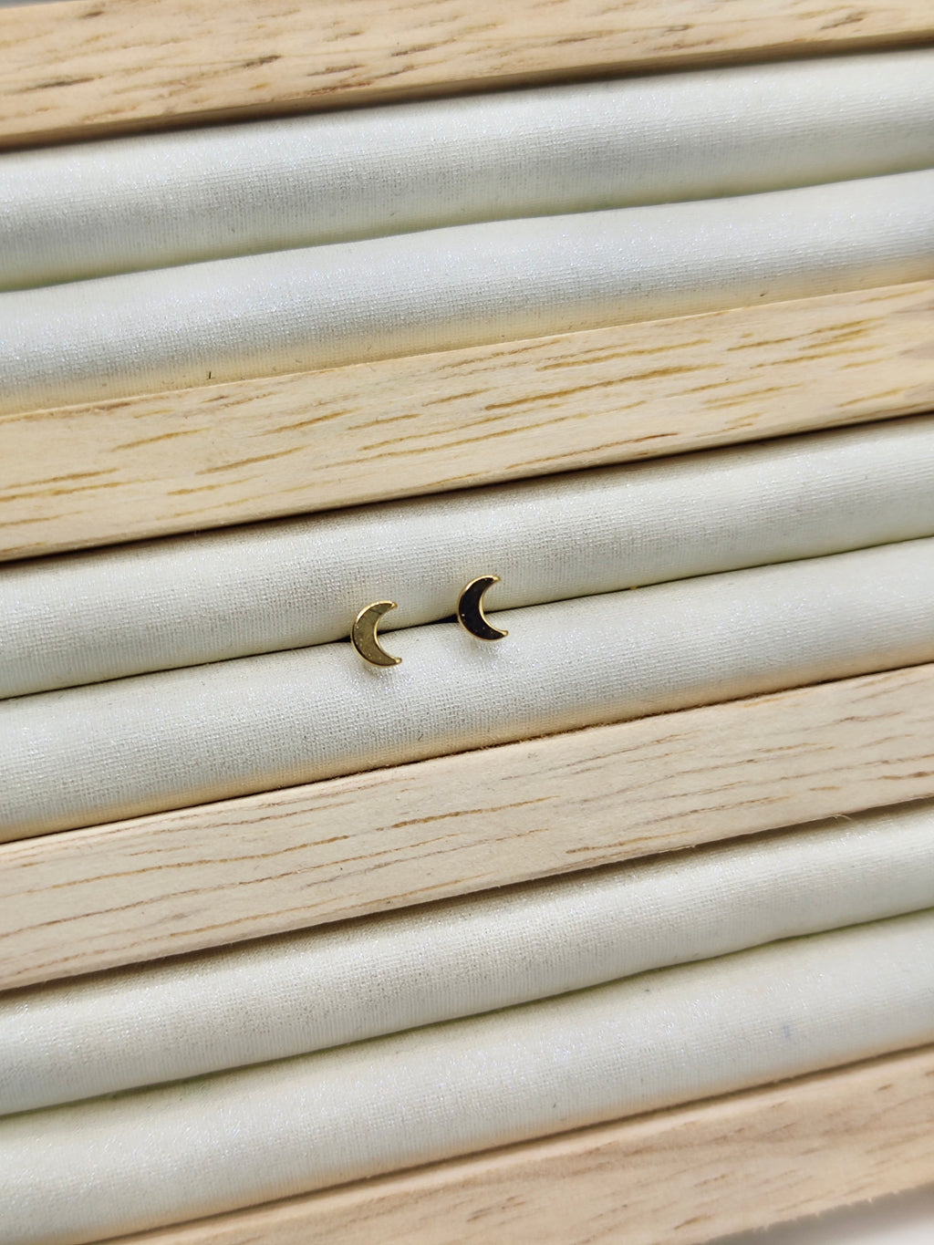 Pendientes Luna en Acero Inoxidable