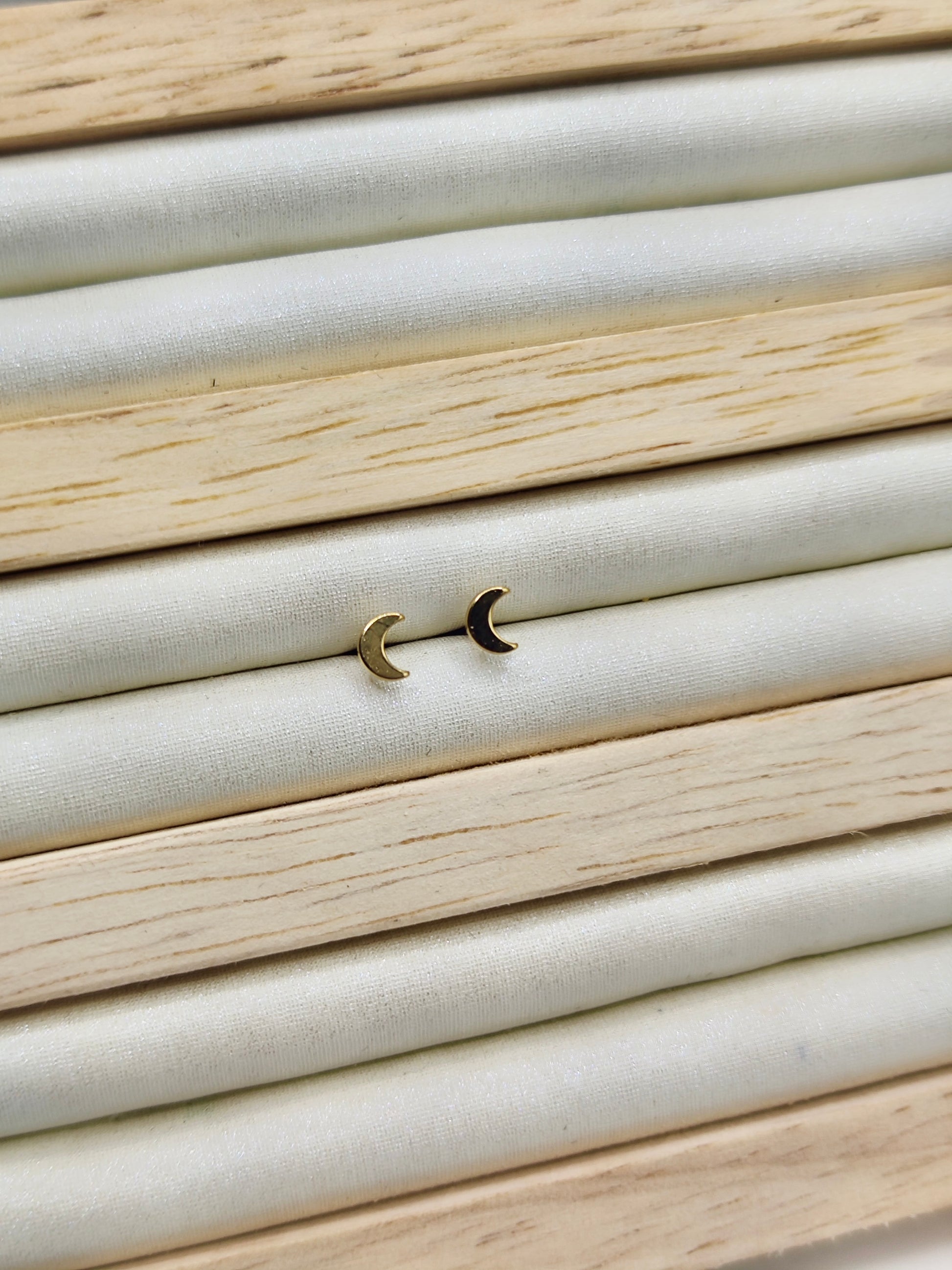 Pendientes Luna en Acero Inoxidable