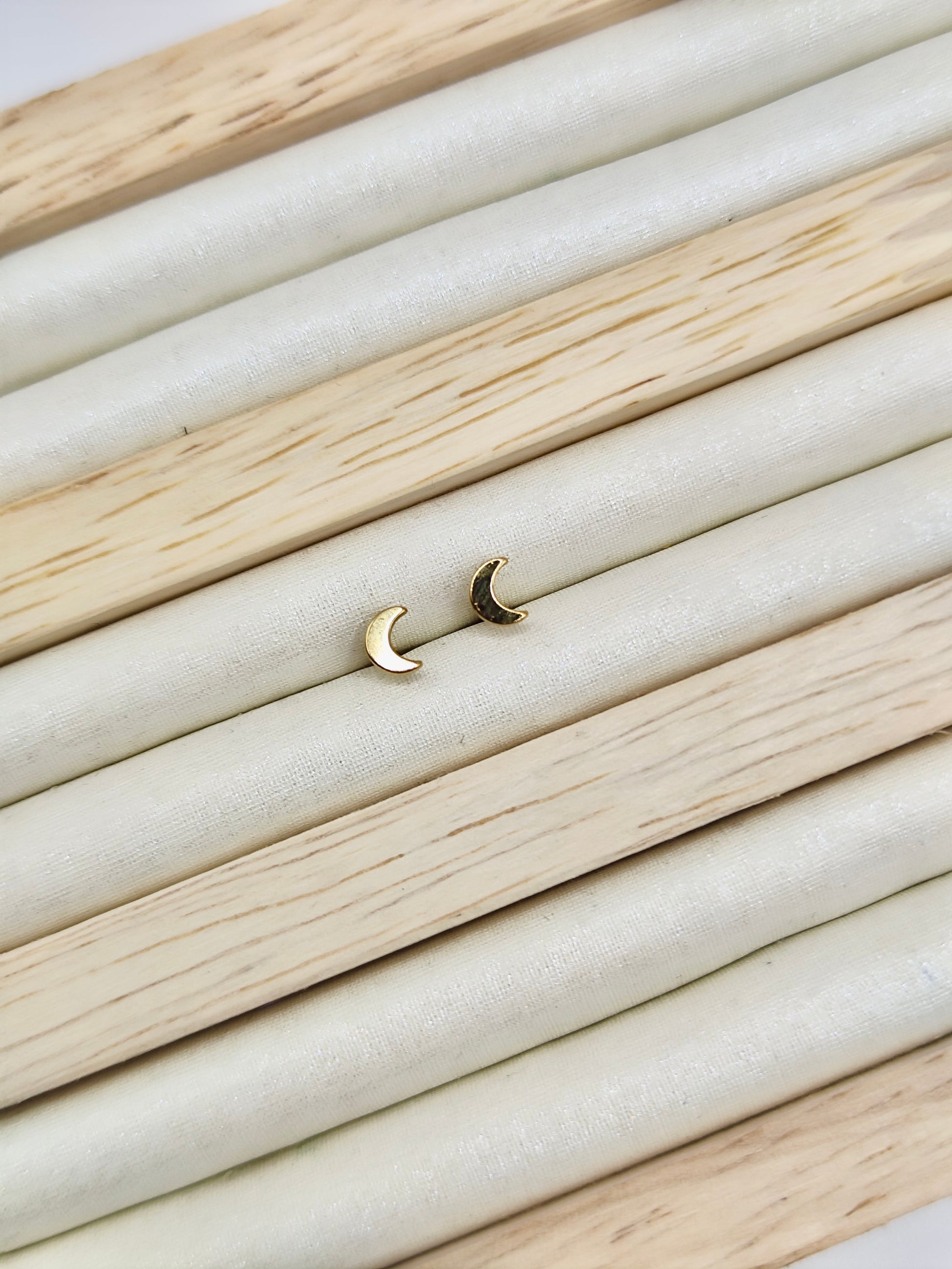 Pendientes Luna en Acero Inoxidable