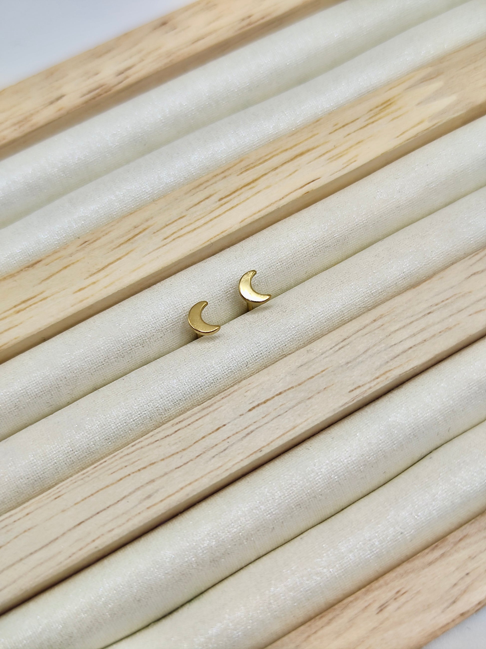 Pendientes Luna en Acero Inoxidable