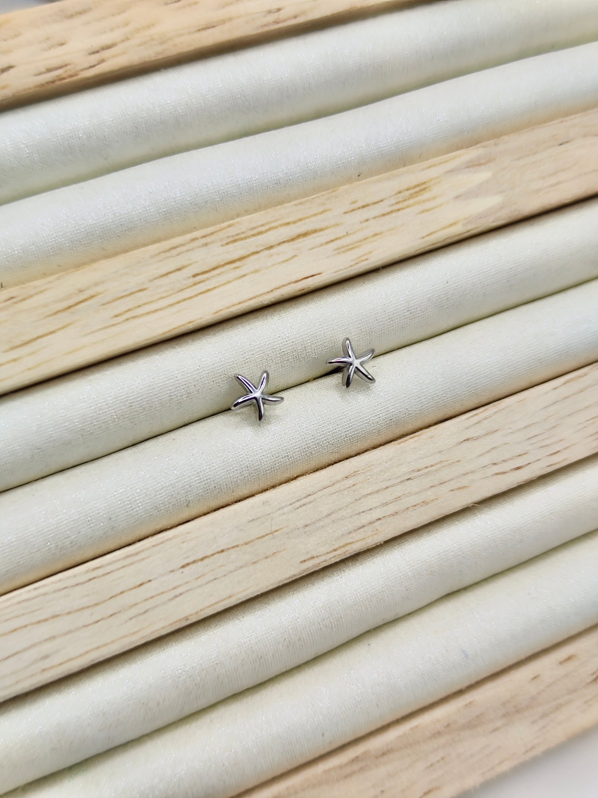 Pendientes Estrella en Acero Inoxidable