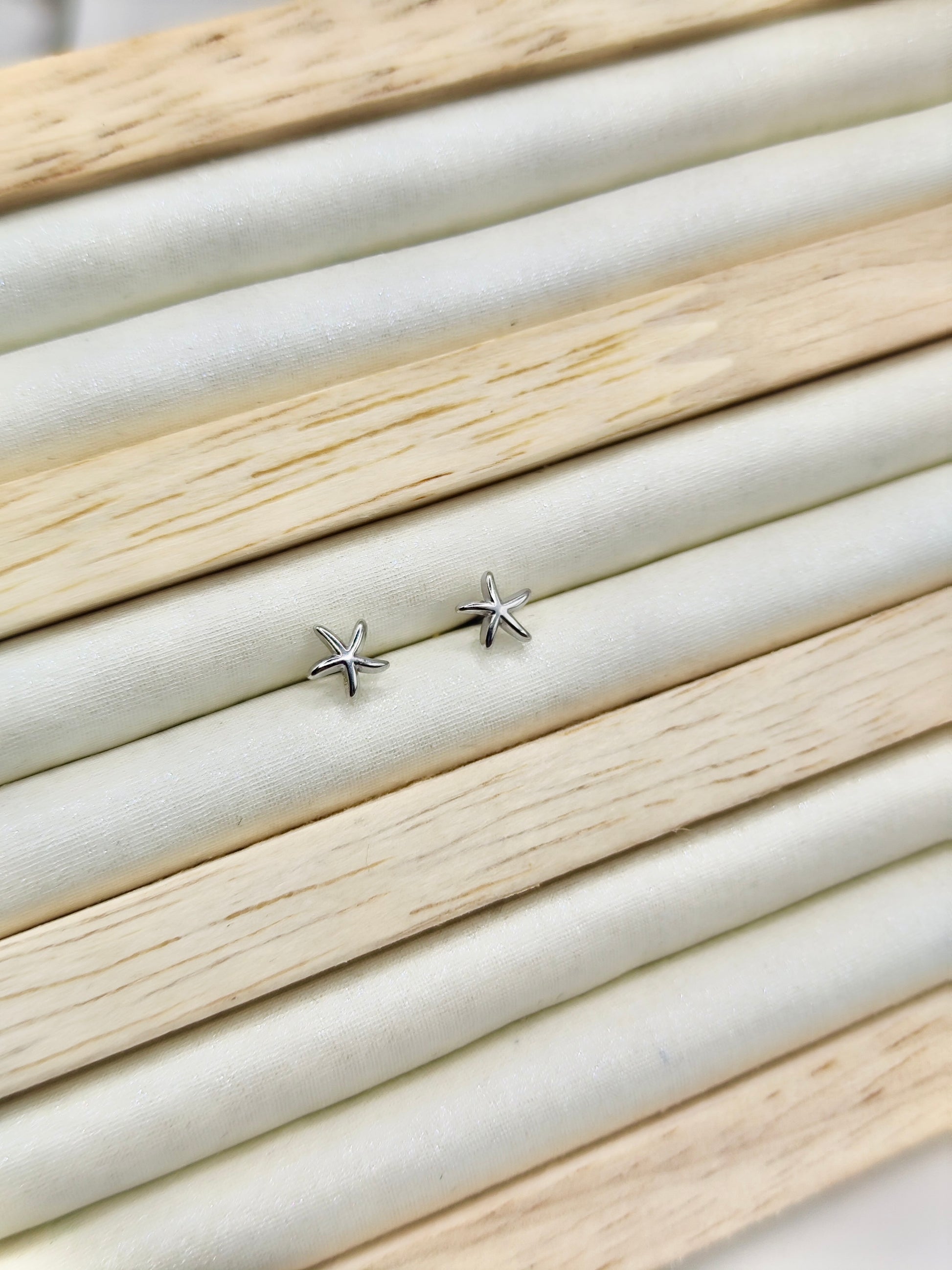 Pendientes Estrella en Acero Inoxidable
