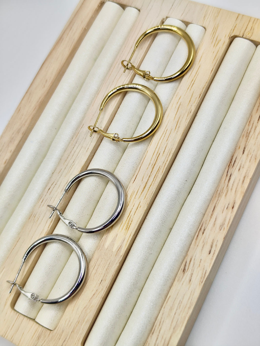 Pendientes Daily Hoops – Dorado y Plateado