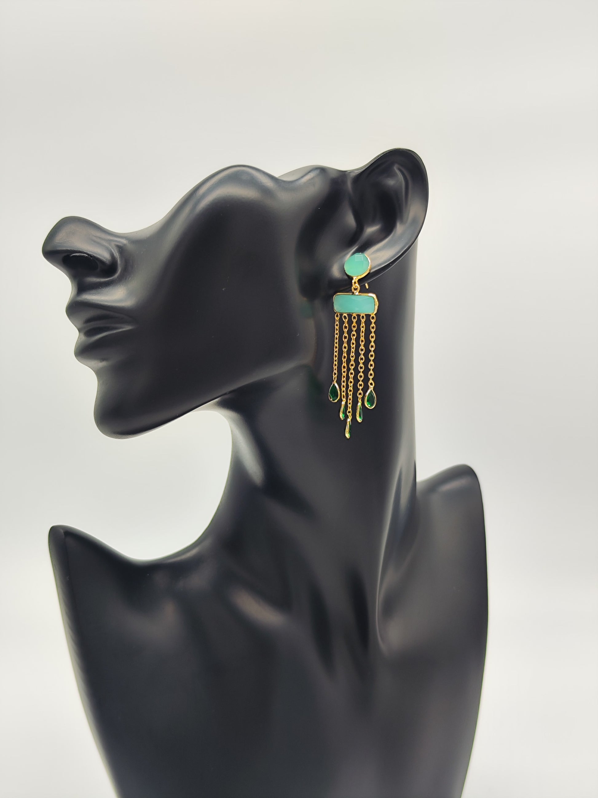 Pendientes Prithvi Padma – Colección Nila Padma