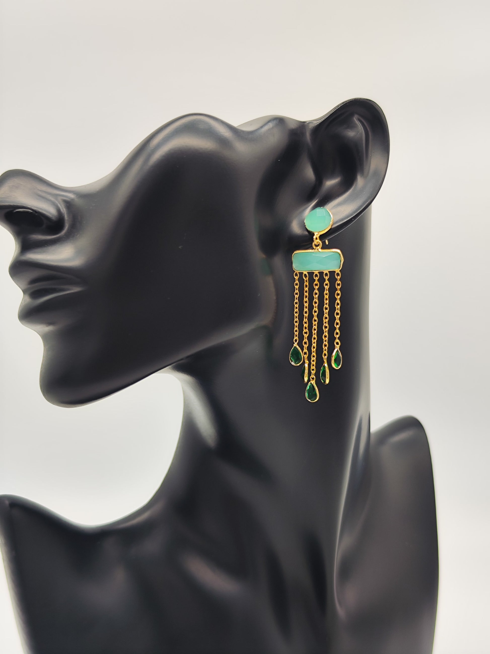 Pendientes Prithvi Padma – Colección Nila Padma