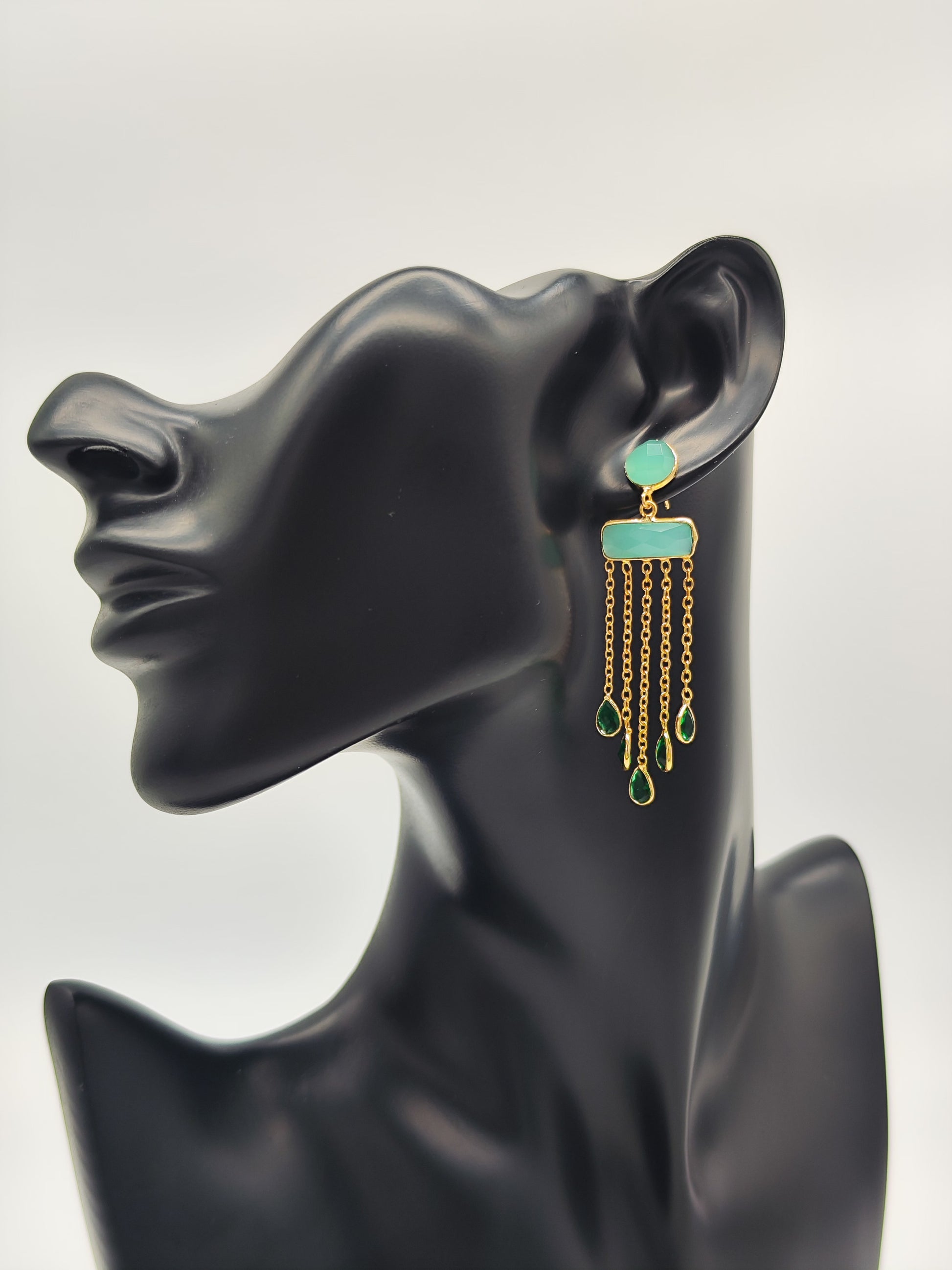 Pendientes Prithvi Padma – Colección Nila Padma