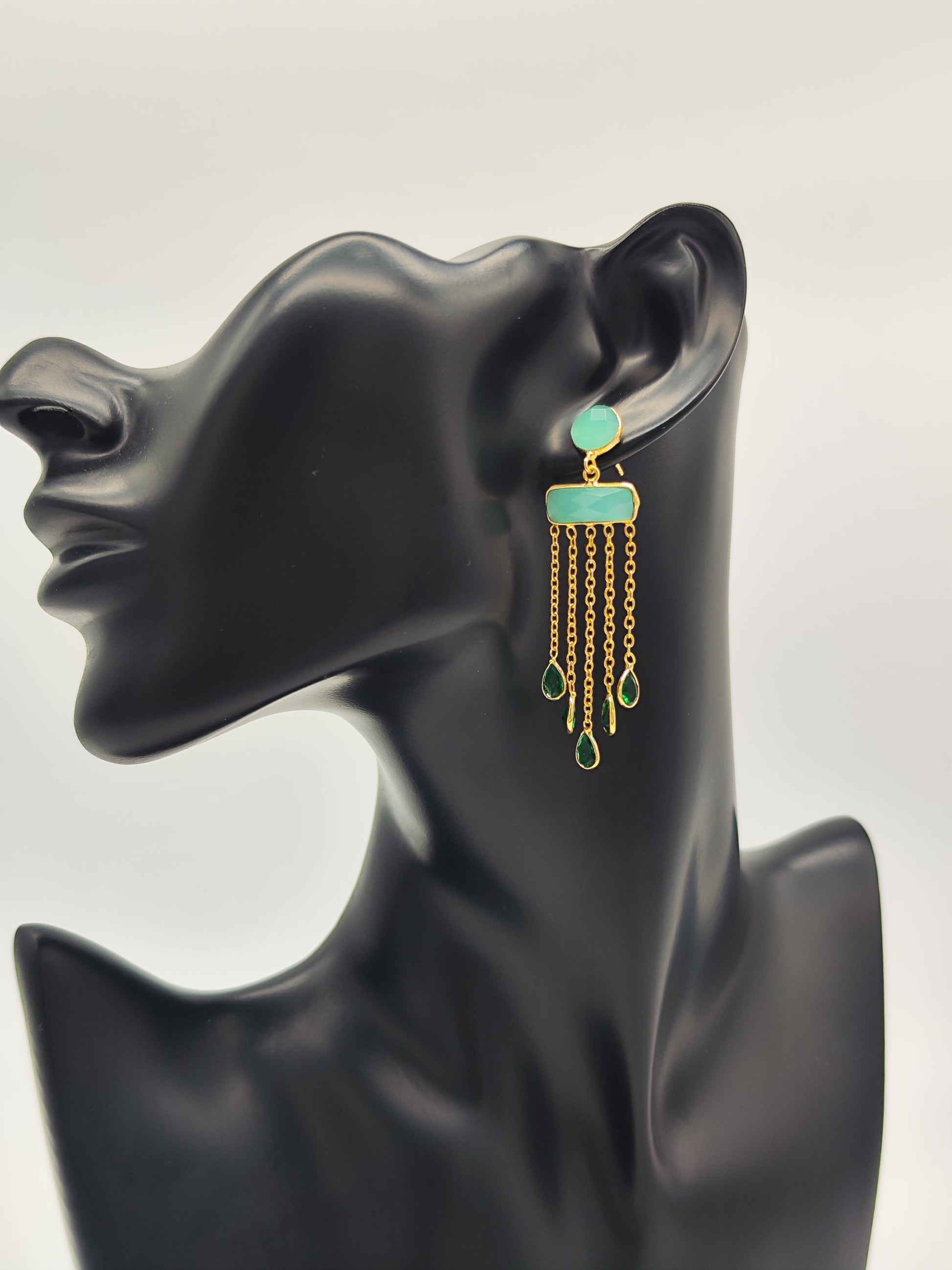 Pendientes Prithvi Padma – Colección Nila Padma